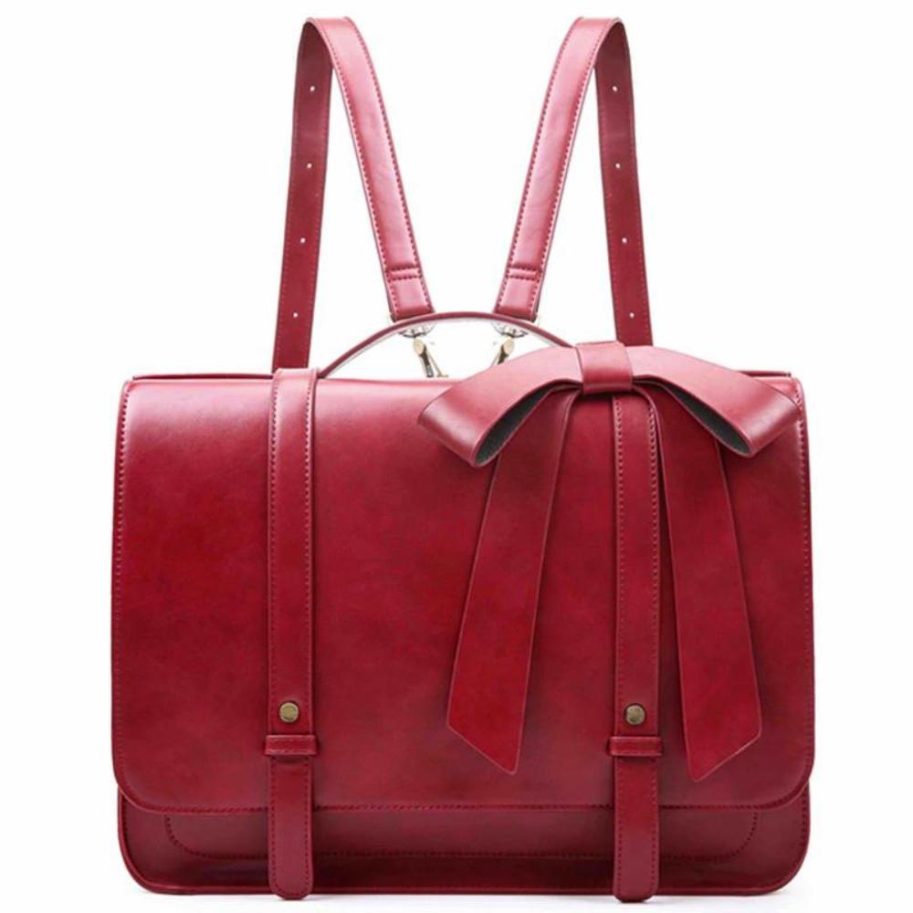 Knoten | Borsa retrò intrecciata blu-rosa