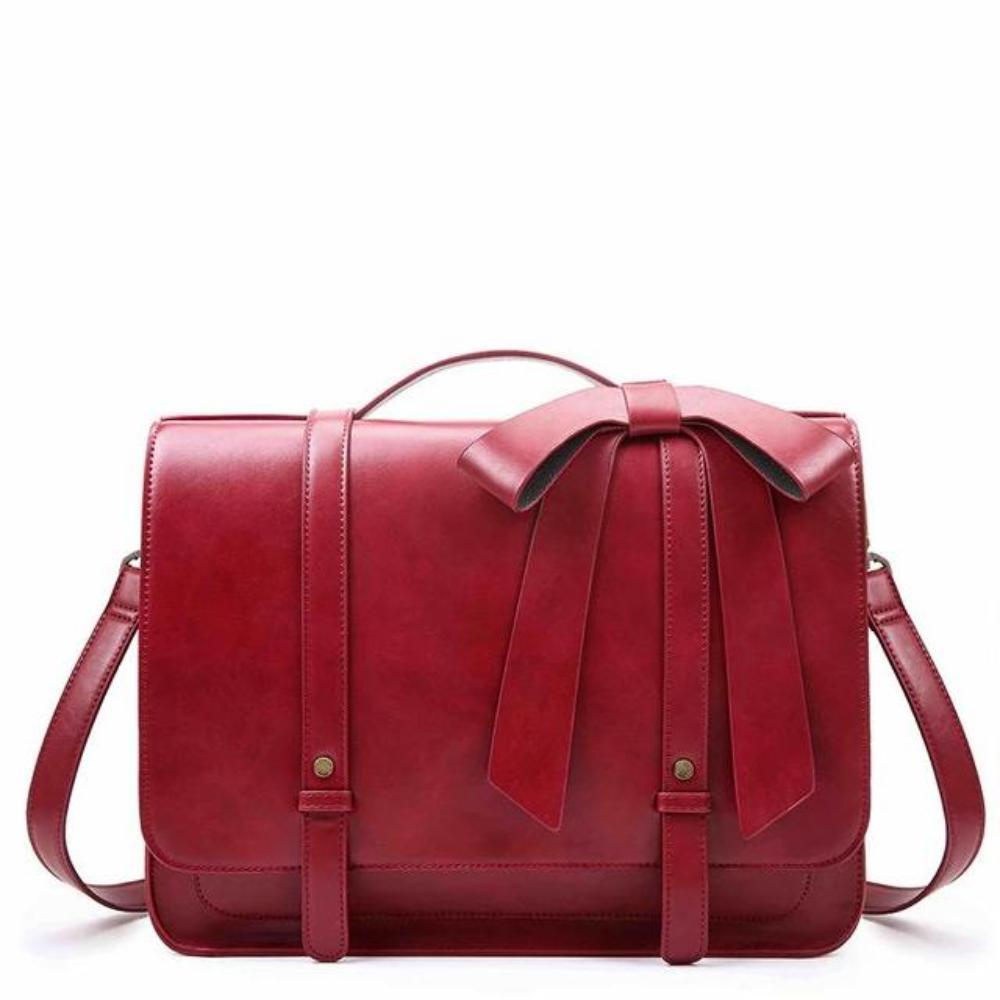 Knoten | Borsa retrò intrecciata blu-rosa