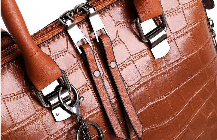 Palmer | Set borsa 4 pezzi con motivo coccodrillo