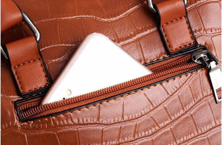Palmer | Set borsa 4 pezzi con motivo coccodrillo