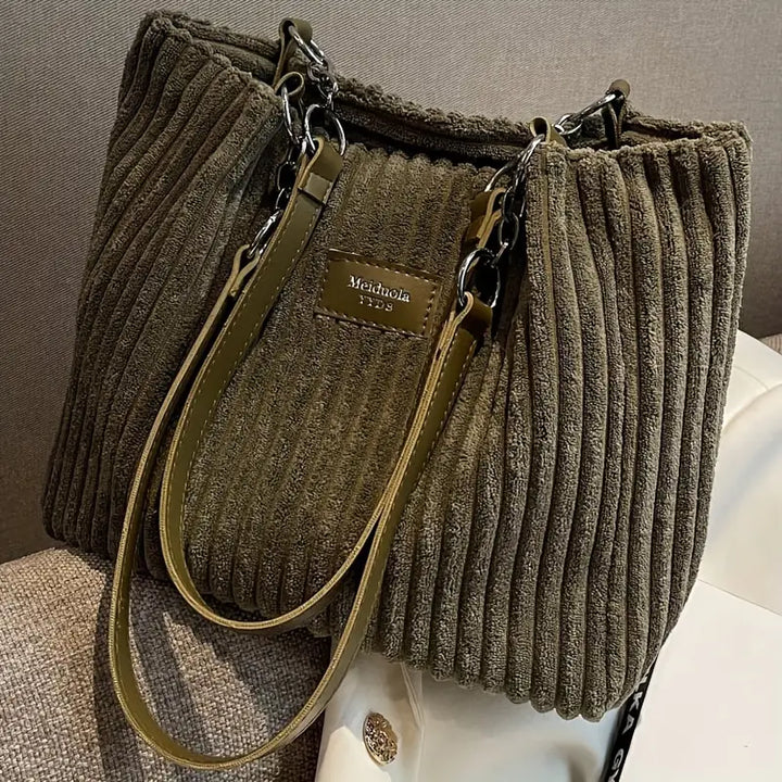 MEGAN | Borsa in velluto a coste