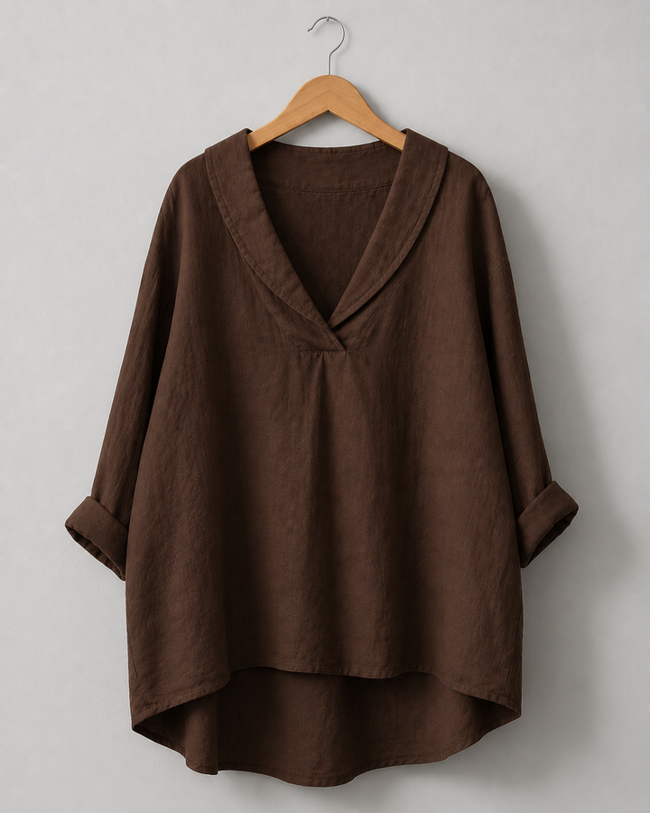 Morwenna Shawl Collar Top