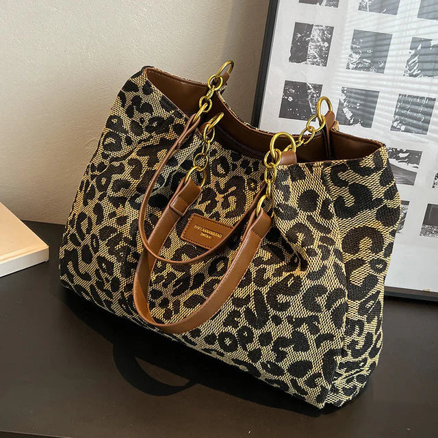 LIBERTY | Borsa con stampa leopardata