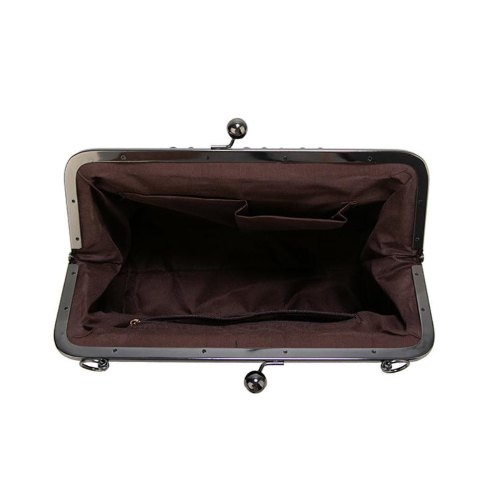 Borsa vintage con chiusura a scatto