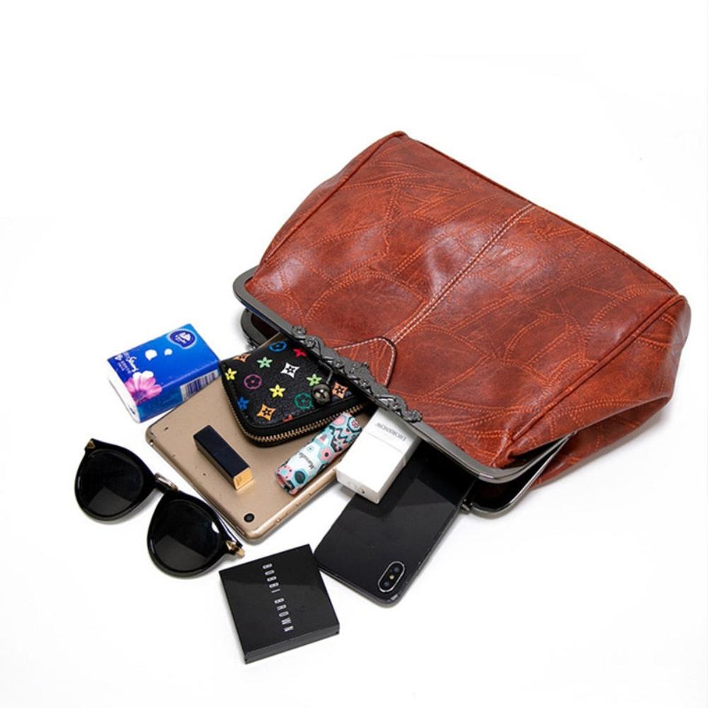 Borsa vintage con chiusura a scatto