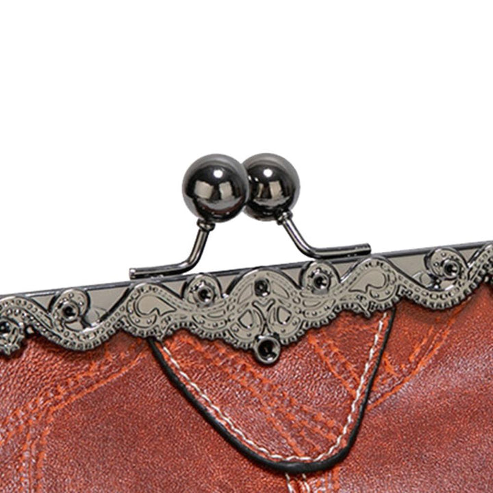 Borsa vintage con chiusura a scatto