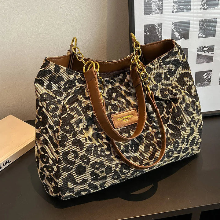 LIBERTY | Borsa con stampa leopardata