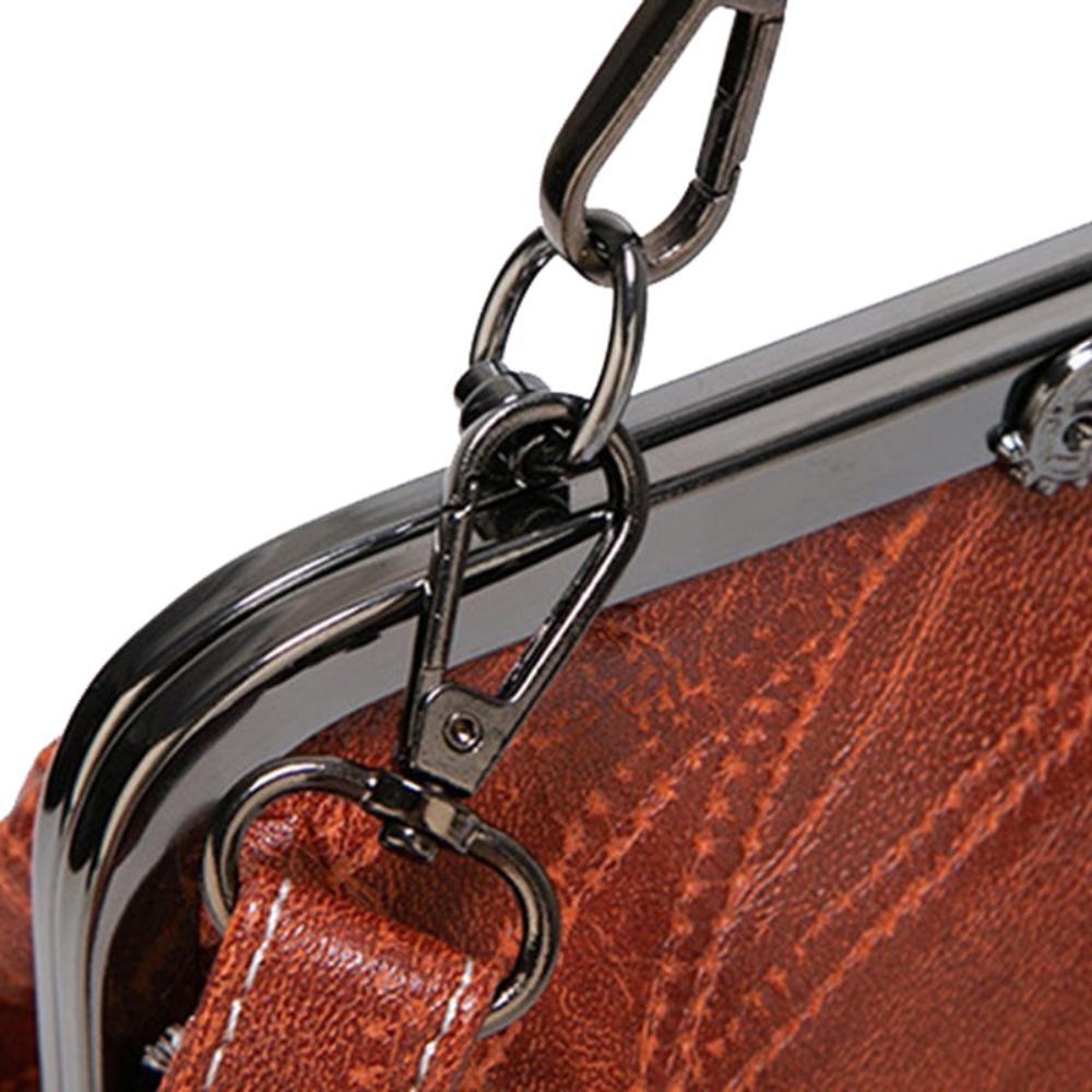Borsa vintage con chiusura a scatto