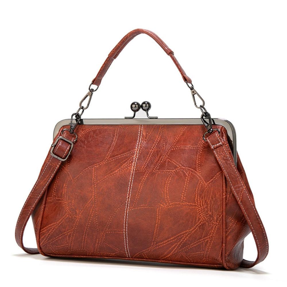 Borsa vintage con chiusura a scatto