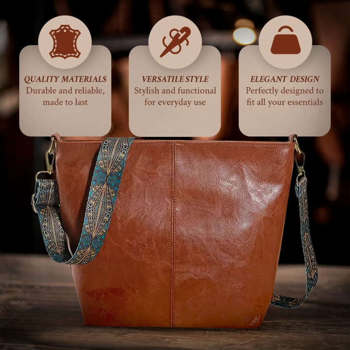 Charm Vintage di Chelsey | Borsa a spalla in pelle