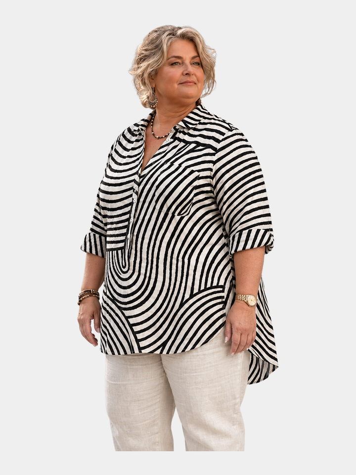 Harmony Swirl Print Shirt