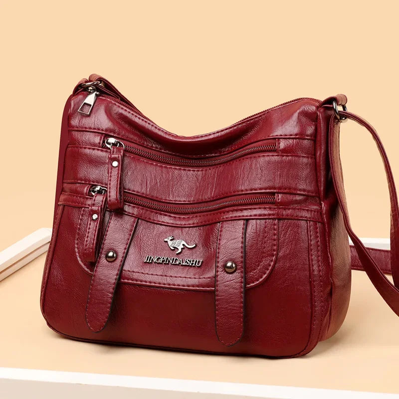 Borsa in pelle pratica da donna