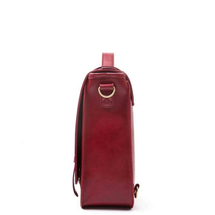 Knoten | Borsa retrò intrecciata blu-rosa
