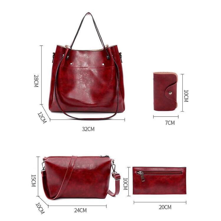 Sutton | Set di borse retrò di tendenza 4 pezzi