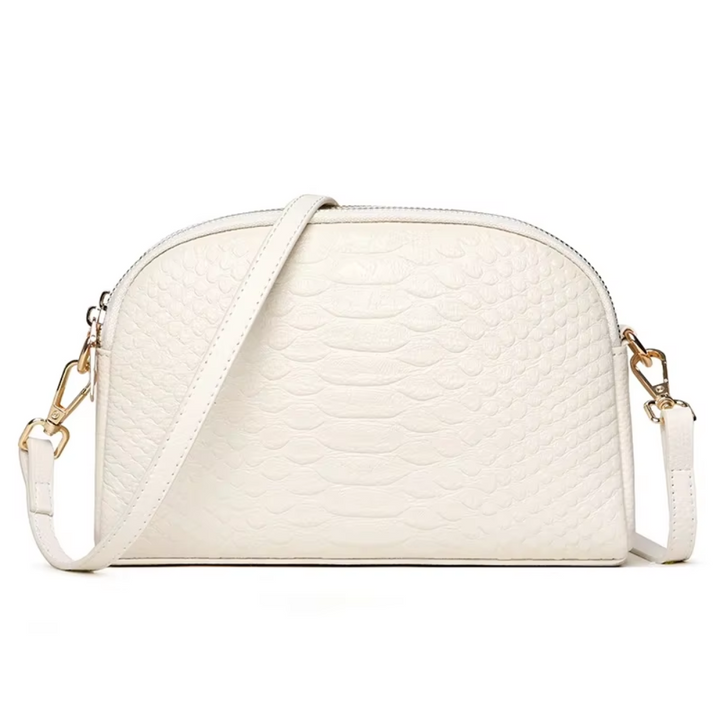 Cora | Bella mini borsa a tracolla in similpelle con motivo coccodrillo