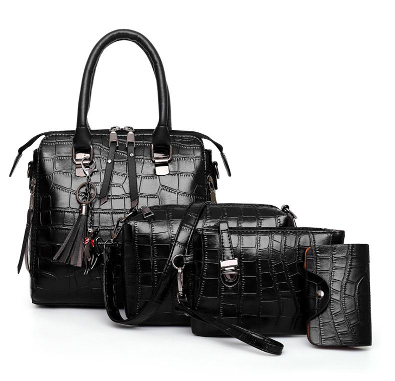 Palmer | Set borsa 4 pezzi con motivo coccodrillo