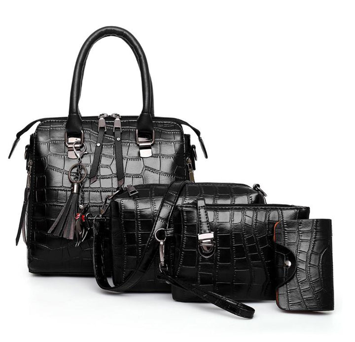 Palmer | Set borsa 4 pezzi con motivo coccodrillo