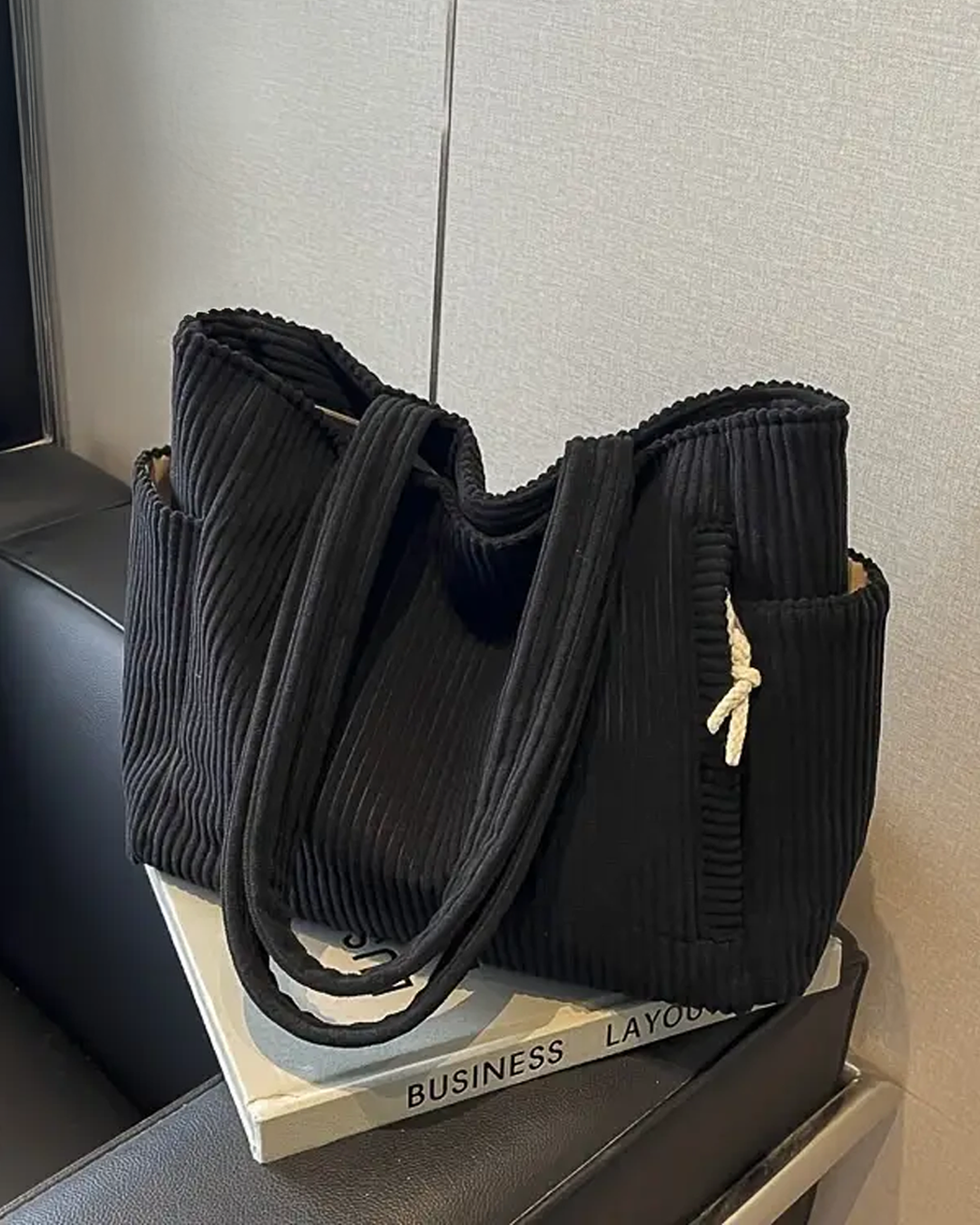 TILDA | Borsa tote a coste con dettaglio a coulisse