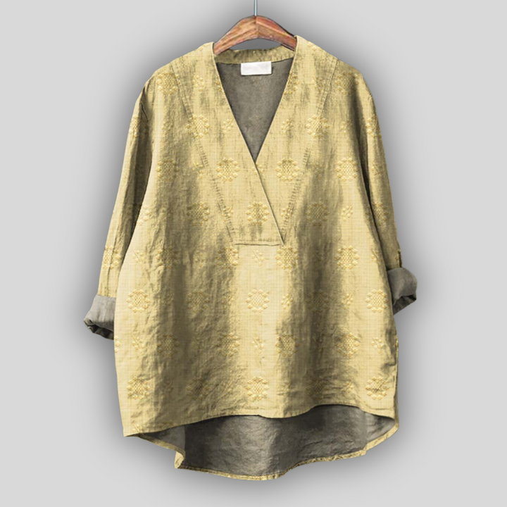 Faith Embroidered Wrap Top