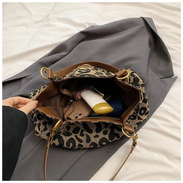 LIBERTY | Borsa con stampa leopardata
