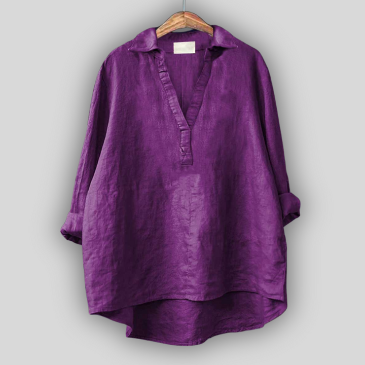 Blossom Johnny Collar Top