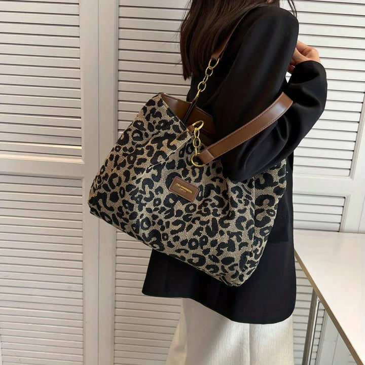 LIBERTY | Borsa con stampa leopardata