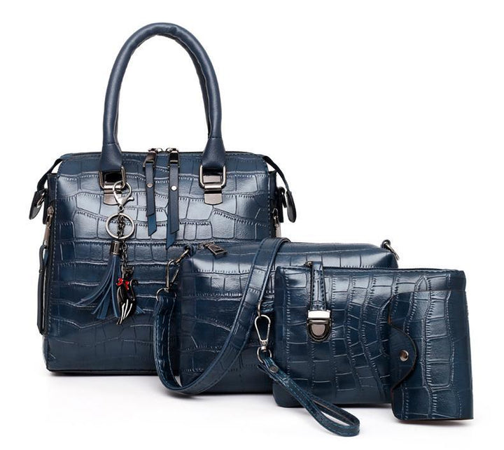 Palmer | Set borsa 4 pezzi con motivo coccodrillo