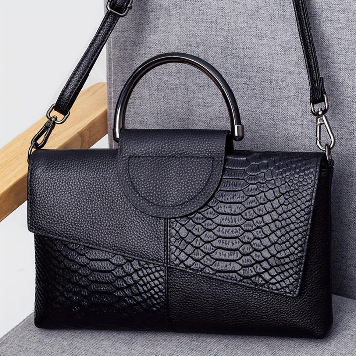 Cassandra | Borsa con opulento motivo coccodrillo