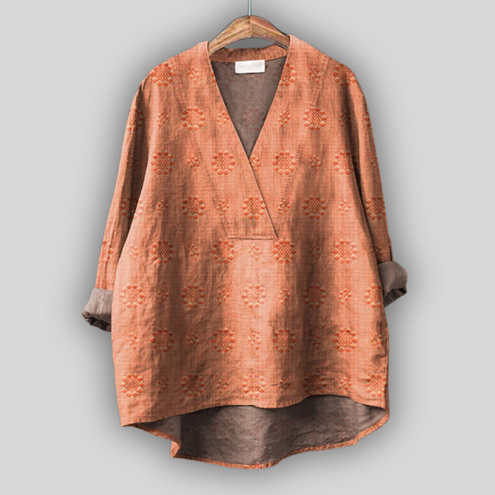 Faith Embroidered Wrap Top