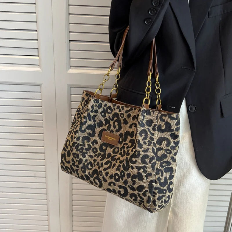 LIBERTY | Borsa con stampa leopardata