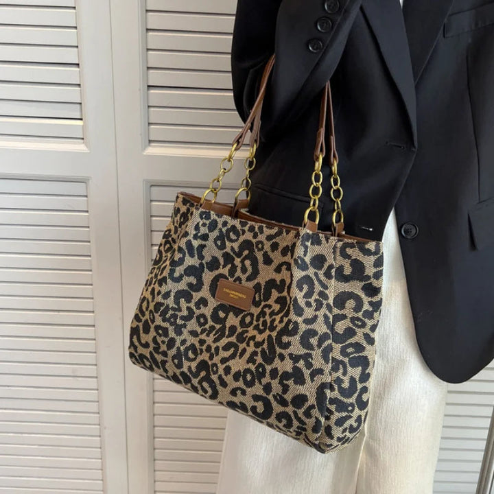 LIBERTY | Borsa con stampa leopardata