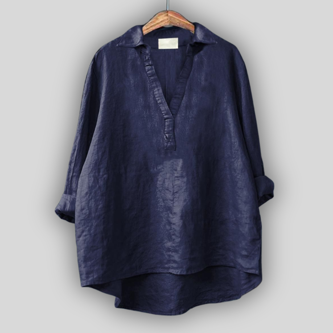 Blossom Johnny Collar Top