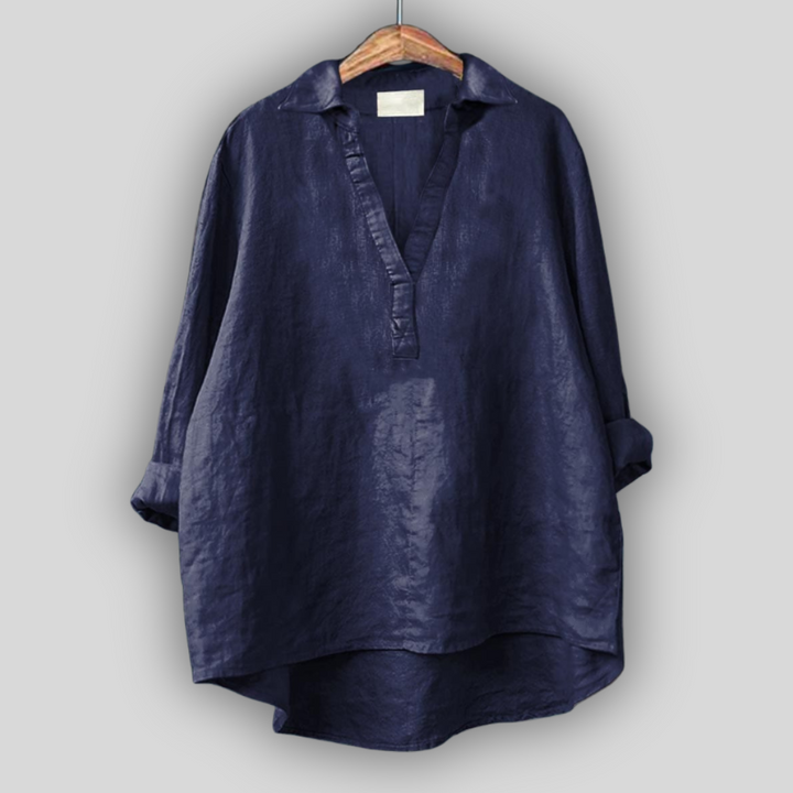 Blossom Johnny Collar Top