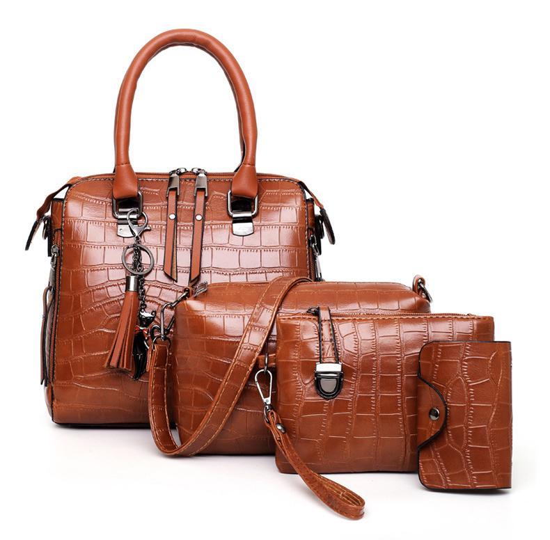 Palmer | Set borsa 4 pezzi con motivo coccodrillo