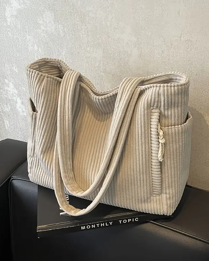 TILDA | Borsa tote a coste con dettaglio a coulisse