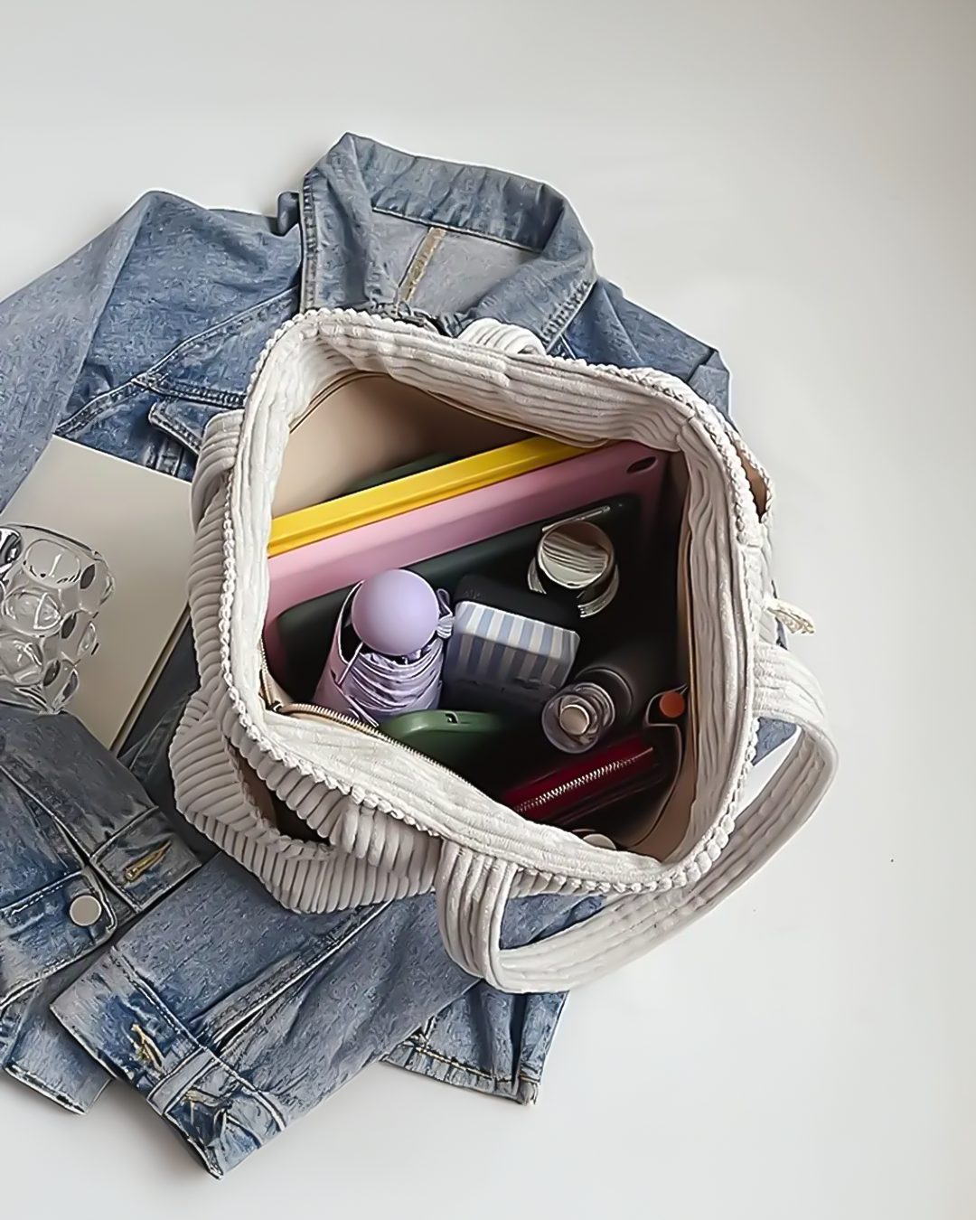TILDA | Borsa tote a coste con dettaglio a coulisse