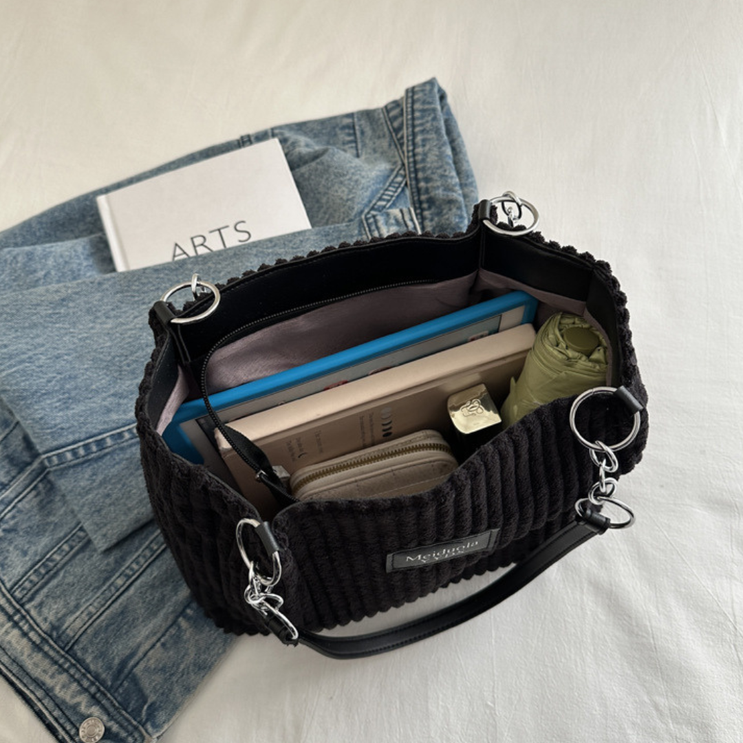 MEGAN | Borsa in velluto a coste