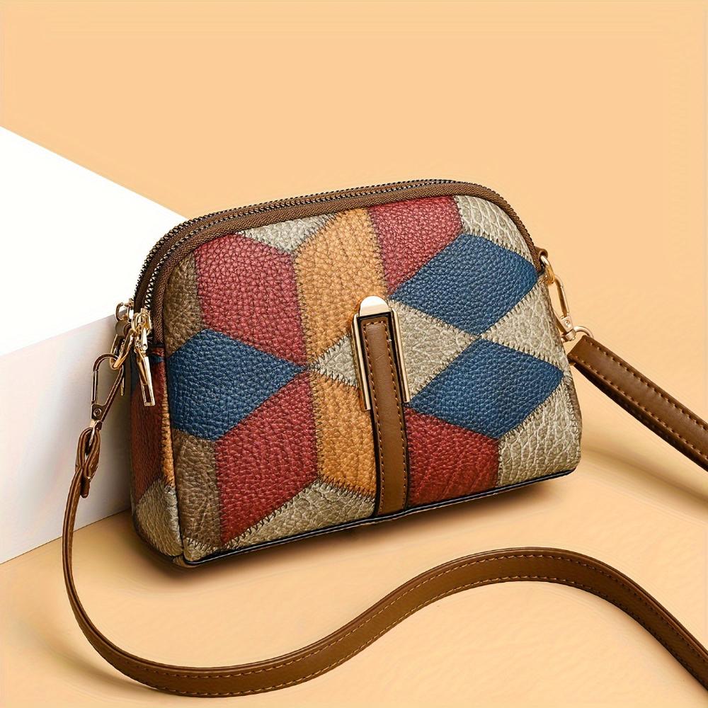 Clio | Mini borsa a tracolla patchwork