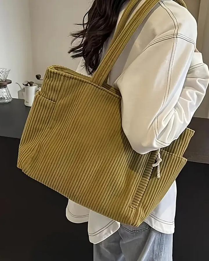 TILDA | Borsa tote a coste con dettaglio a coulisse