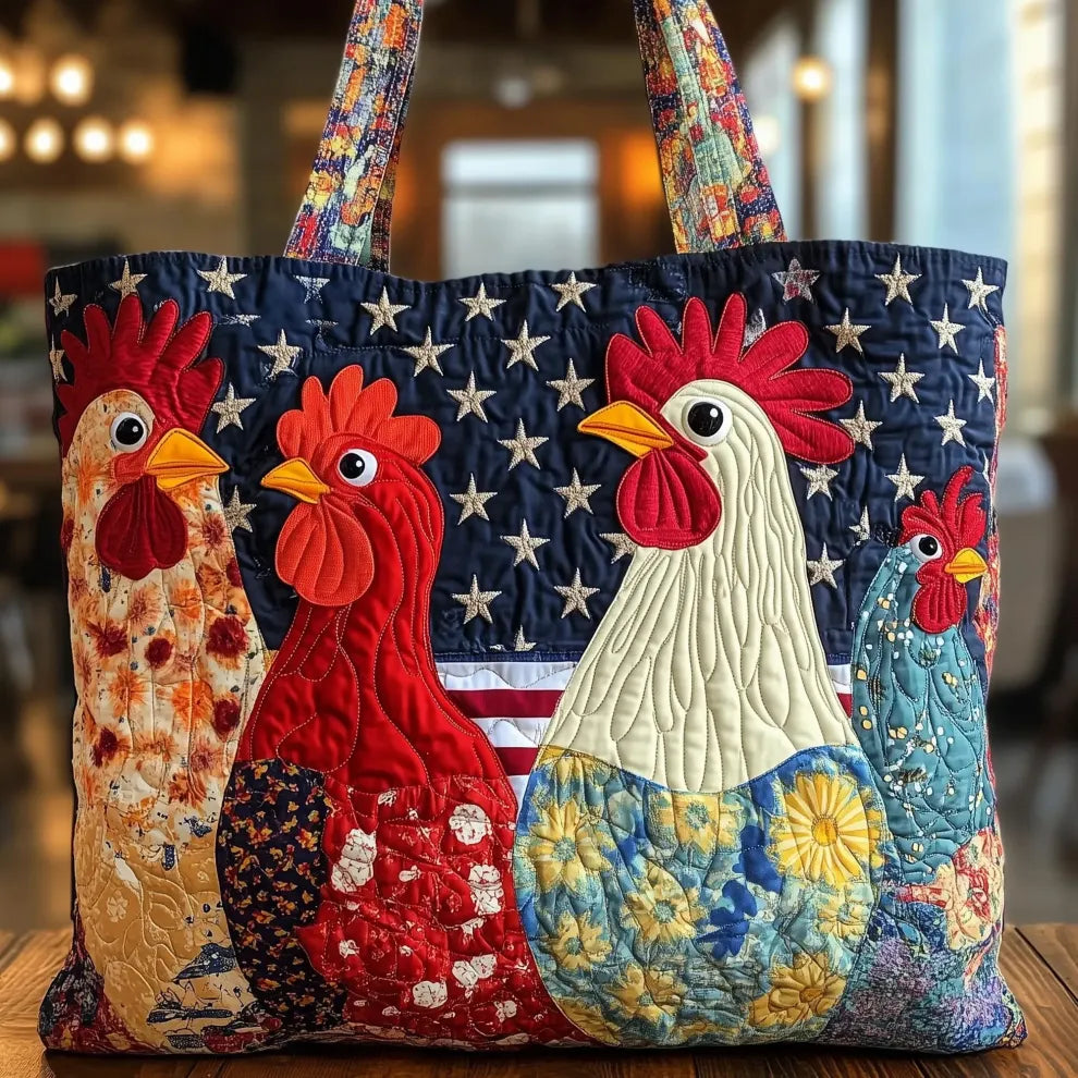 Rustic Charm | Handmade Quilted Tote Bag