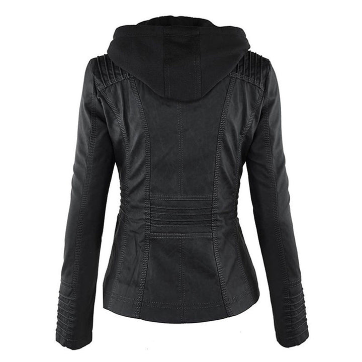 Olive™ - Waterproof Women's Leather Jacket with Hood