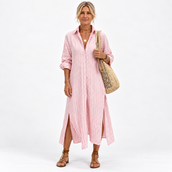 Chloe | Elegant Striped Summer Dress