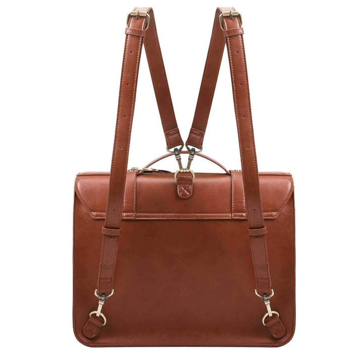 Knoten | Borsa retrò intrecciata blu-rosa