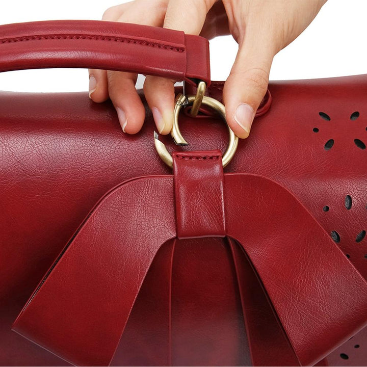 Borsa a mano elegante con fiocco