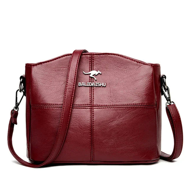 Borsa tote e a tracolla in pelle ricamata elegante da donna