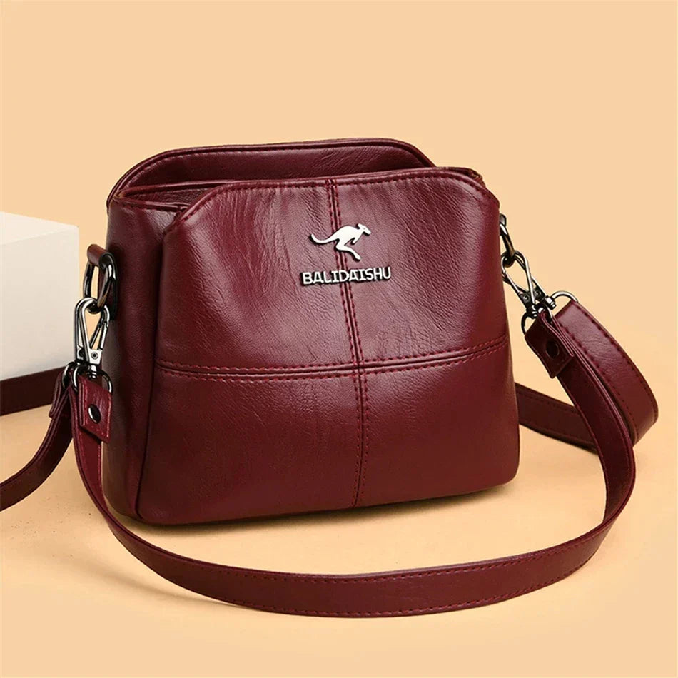 Borsa tote e a tracolla in pelle ricamata elegante da donna