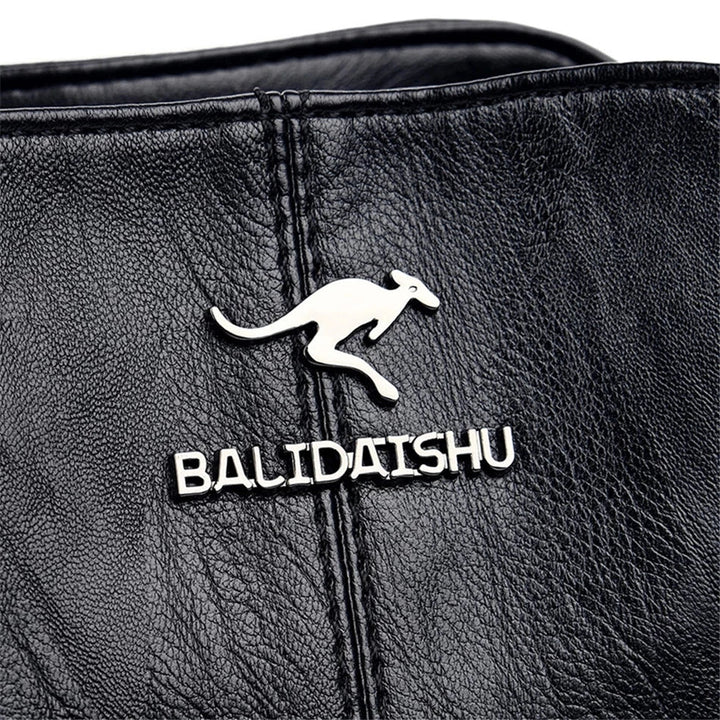 Borsa tote e a tracolla in pelle ricamata elegante da donna