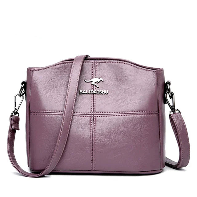 Borsa tote e a tracolla in pelle ricamata elegante da donna