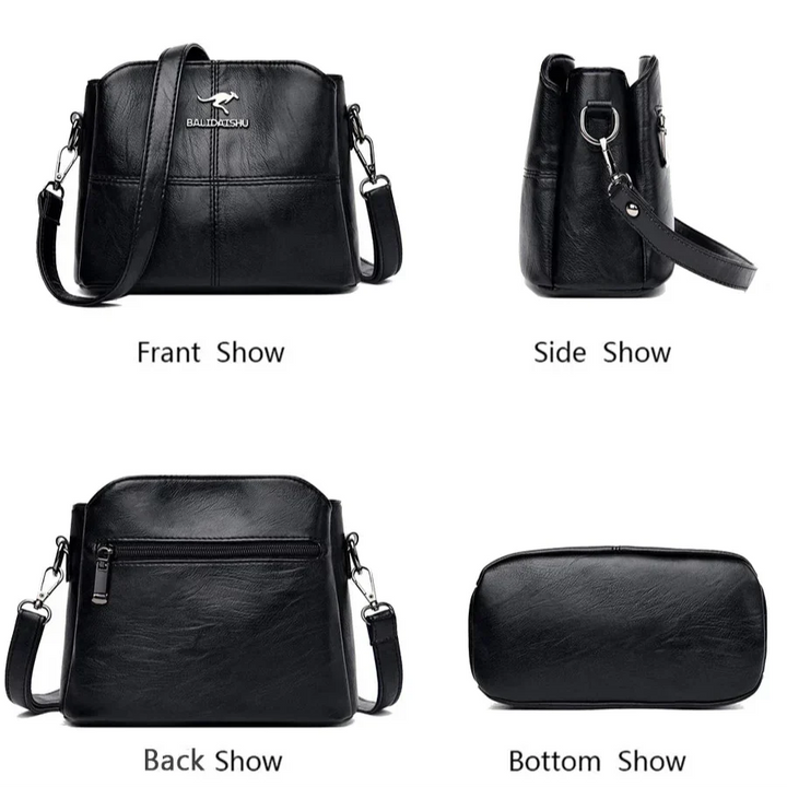 Borsa tote e a tracolla in pelle ricamata elegante da donna