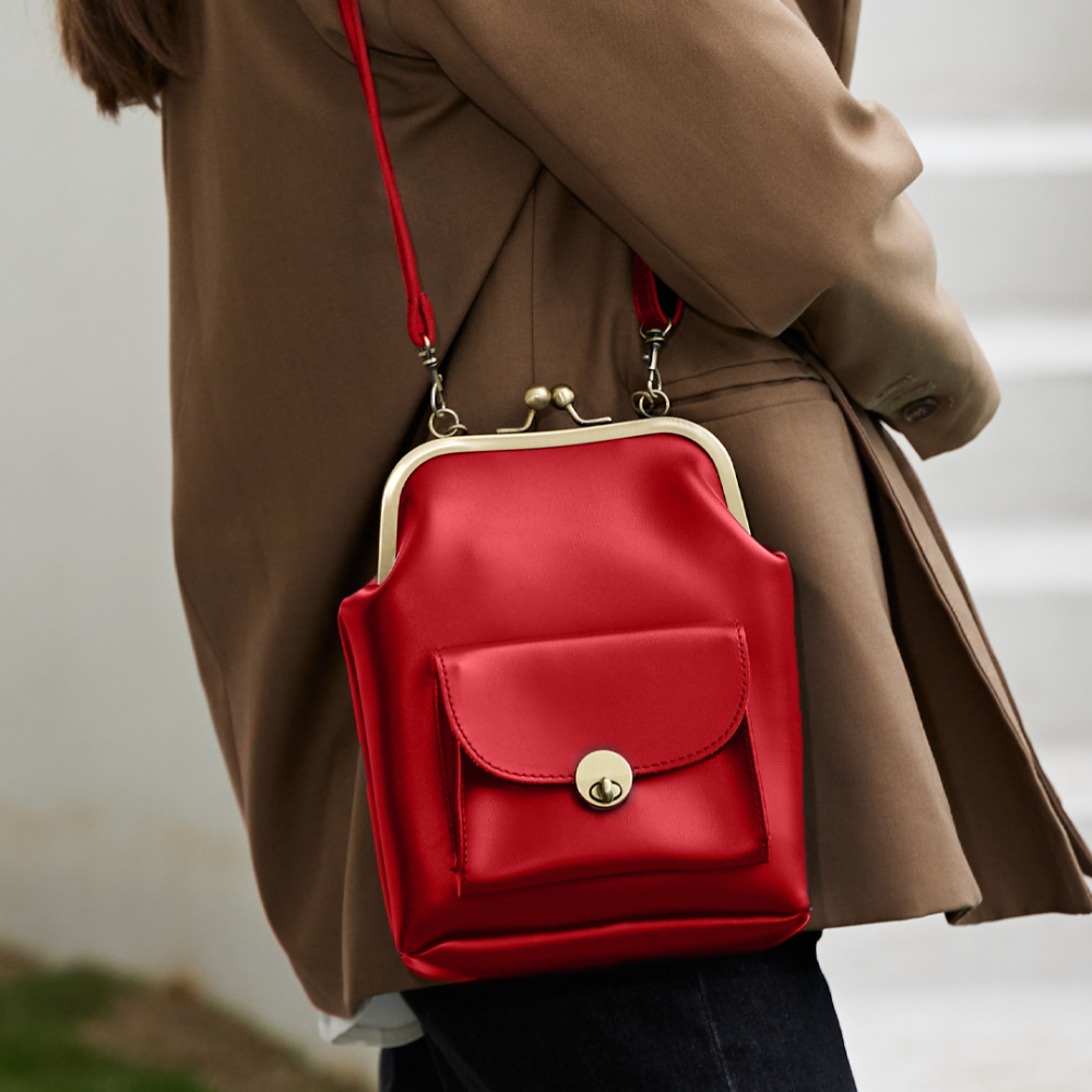 Vintage Kiss Lock Bag | Essential Retro Chic